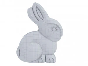 Easter Chocolate Bunny 3D Model