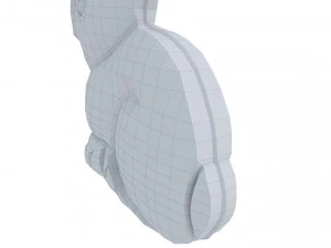 Easter Chocolate Bunny 3D Model