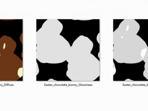 Easter Chocolate Bunny Modelo 3D