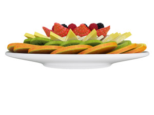Plate With Fruits 3D Model