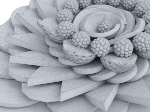 Plate With Fruits 3D Model
