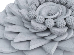 Plate With Fruits 3D Model
