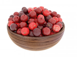 Berry wooden bowls Modello 3D