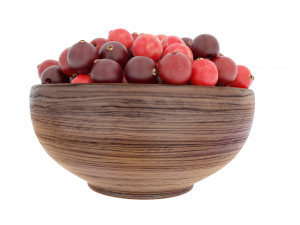 Berry wooden bowls Modello 3D