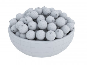 Berry wooden bowls Modello 3D