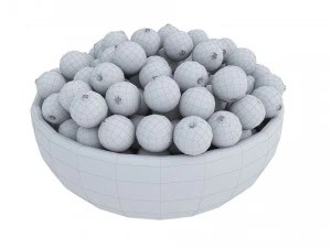 Cranberry Wooden Bowl 3D Model
