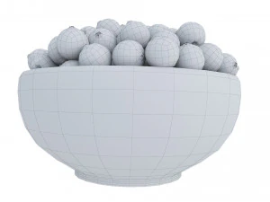 Cranberry Wooden Bowl 3D Model