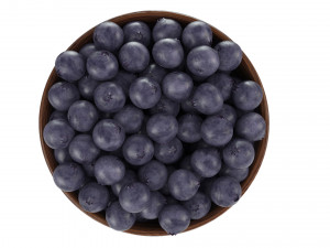 Blueberry Wooden Bowl Modello 3D