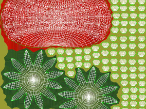 Berries in Wooden Bowls 3D Model