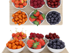 Berry Bowls Model 3D