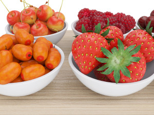 Berry Bowls 3Dモデル