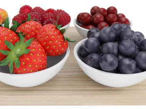 Berry Bowls 3D Model