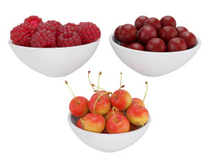 Berry Bowls 3D Model