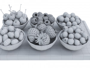Berry Bowls 3Dモデル