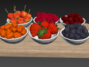 Berry Bowls 3Dモデル