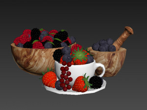 Berries 3D Model