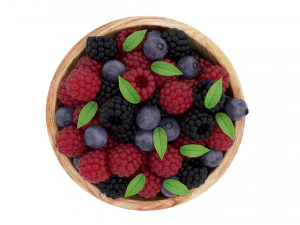 Olive Wood Berry Bowl 3D Model