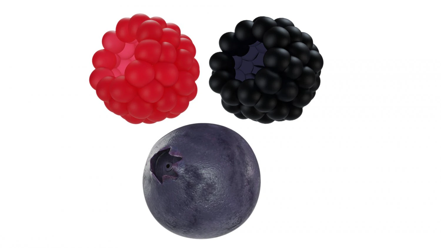 Berry collection 3D Model .c4d .max .obj .3ds .fbx .stl .blend 
