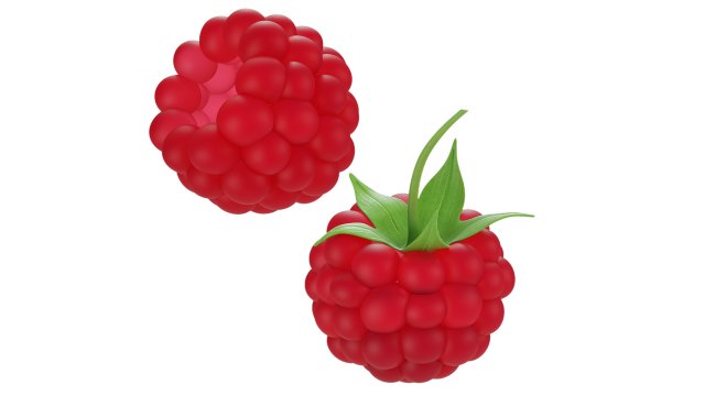 Raspberry collection 3D Model .c4d .max .obj .3ds .fbx .stl .blend 