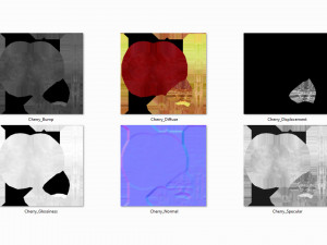 Red cherry Model 3D