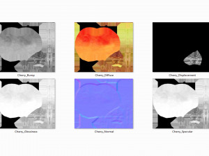 White cherry Modèle 3D