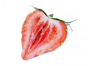 Strawberry half Modello 3D