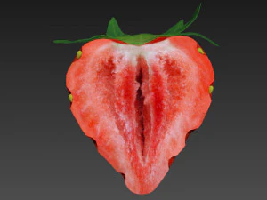 Strawberry half 3D Model