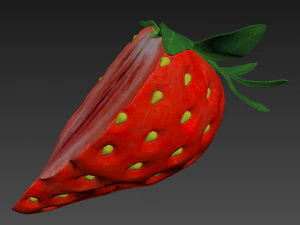 Strawberry half 3D Model