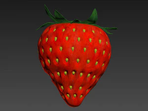 Strawberry half 3D Model