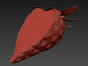 Strawberry half 3D Model