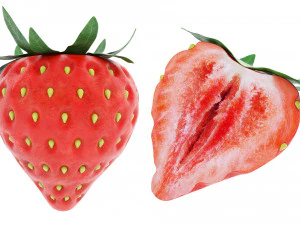 Strawberry Collection 3D Model
