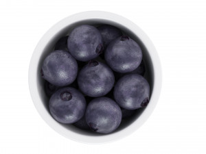 蓝莓白碗 3D 模型