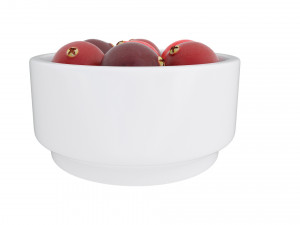 Cranberry white bowl Modèle 3D