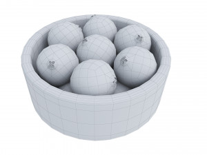 Cranberry white bowl Modèle 3D
