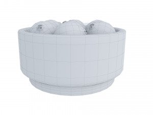 Cranberry white bowl Modèle 3D