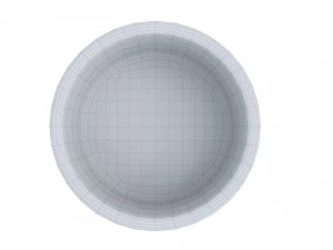 Cranberry white bowl 3D Model