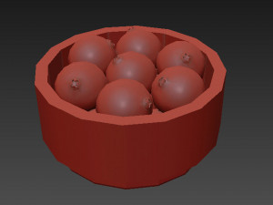 Cranberry white bowl Modèle 3D
