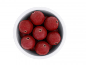 Red currant white bowl Modelo 3D