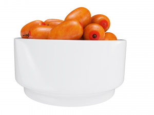 Sea-buckthorn white bowl Modelo 3D