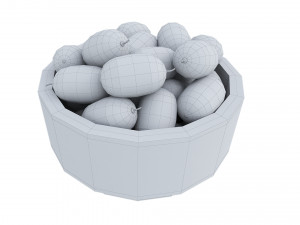Sea-buckthorn white bowl Modelo 3D