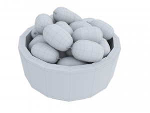 Sea-buckthorn white bowl Modelo 3D