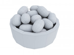 Sea-buckthorn white bowl Modelo 3D