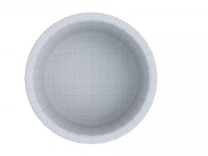 Sea-buckthorn white bowl 3D Model