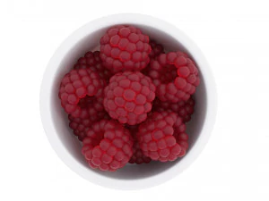 Berry white bowl collection 3D Model