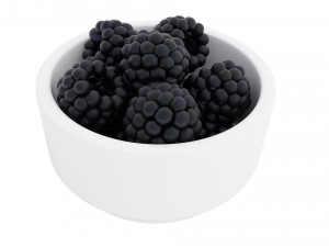 Berry white bowl collection Modelo 3D