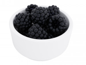 Berry white bowl collection Modelo 3D