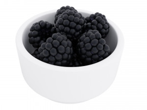 Berry white bowl collection Modelo 3D