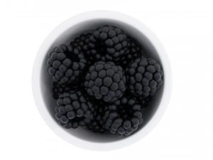 Berry white bowl collection 3D Model
