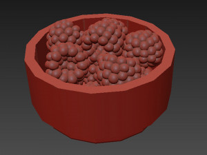 Berry white bowl collection Modelo 3D