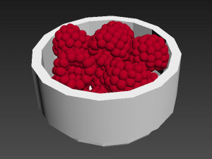 Berry white bowl collection 2 3D 模型